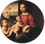 BUGIARDINI, Giuliano Virgin and Child with the Infant St John the Baptist Norge oil painting reproduction